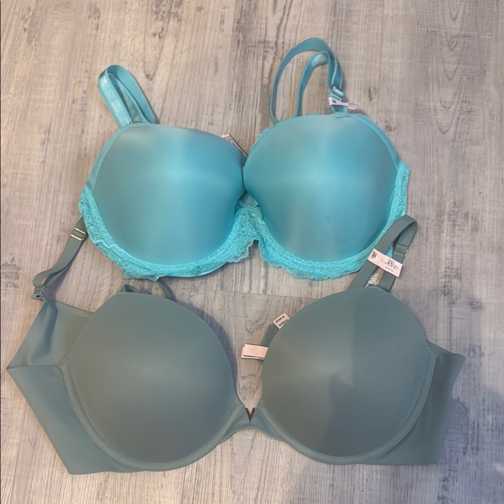 Victoria's Secret Blue T-Shirt Bra with Underwire Support